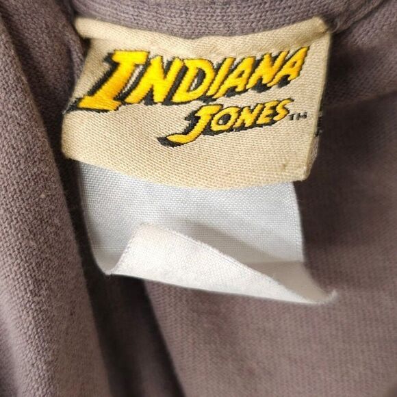 Vintage Indiana Jones T Shirt Mens Size XL Brown 90s Disney Action Film Movie - Picture 7 of 8